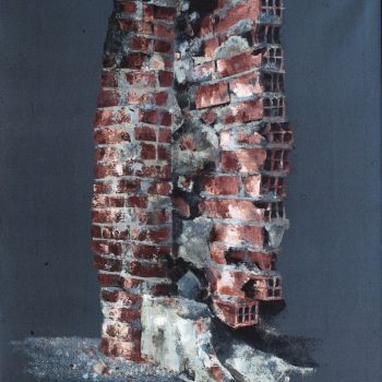 Anatomia de la construccion_muro roto 92x73 cm 1991