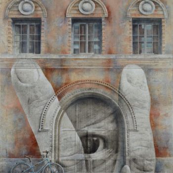 Arte urbano_NY.Homenaje a Liu Bolin. Collage fotográfico oleo lienzo146x114 cm.2015-16