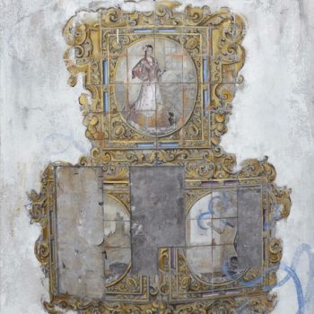 La huella del tiempo. Casa de Indias_Azulejos 2,plaza Isaac Peral.Óleo tabla.46x33 cm (4)