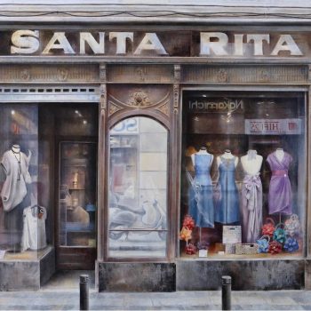 Realismo en España_Santa Rita 85x185 cm mixta oleo lienzo.2014